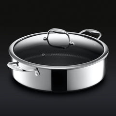 Hybrid Deep Sauté Pan/Chicken Fryer with Lid, 7-Qt